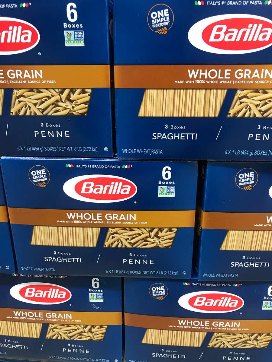 Spaghetti-Barilla-Whole Grain-6Pack(3Penne-3Spaghetti)-B