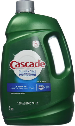 Cascade Advanced Power Liquid Machine Dishwasher Detergent, 125-fl, Plastic Bottle (125 fl oz) -2 Pack