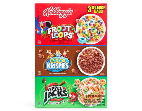 Froot Loops-Tri Fun Pack-3-Xlarge Bags-Kelloggs-B