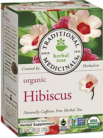 Traditional Medicinal Organic Hibiscus Herbal Tea-16 Bags-B