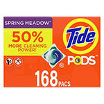 Tide PODS Liquid Laundry Detergent Soap Pacs, Spring Meadow Scent, 168 ct.
