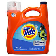 Tide Plus Febreze Sport Odor Defense Liquid Laundry Detergent, 165 fl. oz.