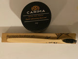 Carima Africa Teeth Whitening Charcoal Powder With Bamboo Brush